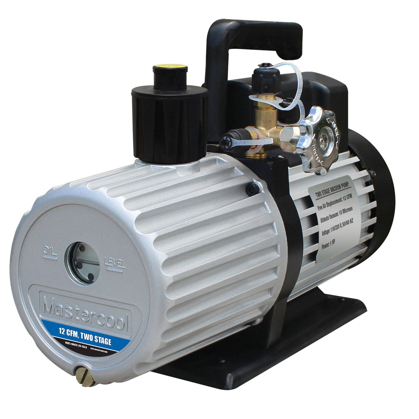 Mastercool 90612-2v-110-b 12 CFM Two Stage Vacuum Pump
