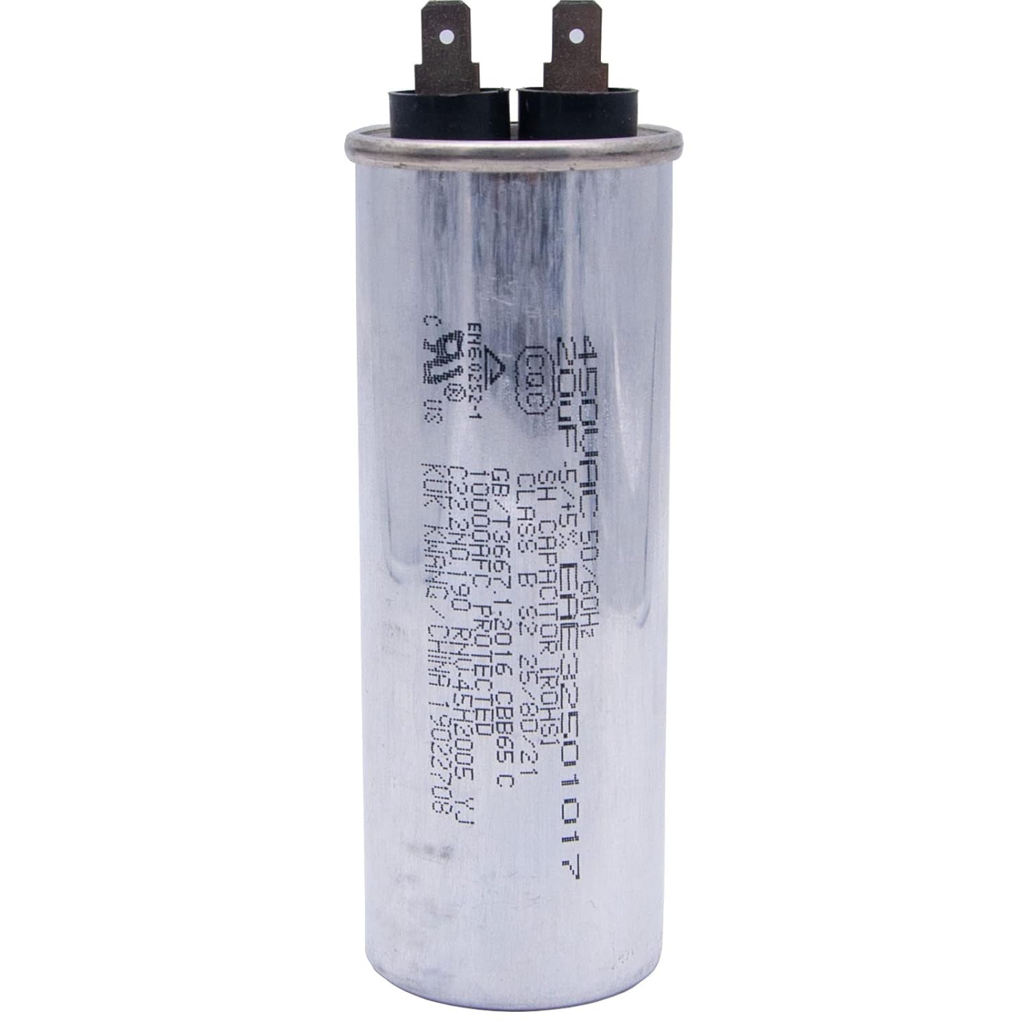 EAE32501017 Refrigerator Run Capacitor Compatible with LG，20μF 450VAC,50/60Hz Capacitor. Pack of 2