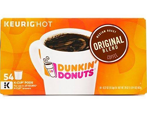 Dunkin Donuts Original Blend Pods K-Cup Pods, Pack of Two (108 Count)