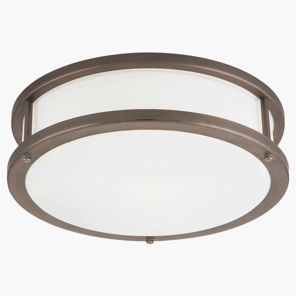 Access Lighting 50081-BS/OPL Conga Flush Mount Light, Brushed Steel