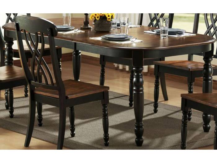 Homelegance Ohana Black Dining Table 1393BK-78