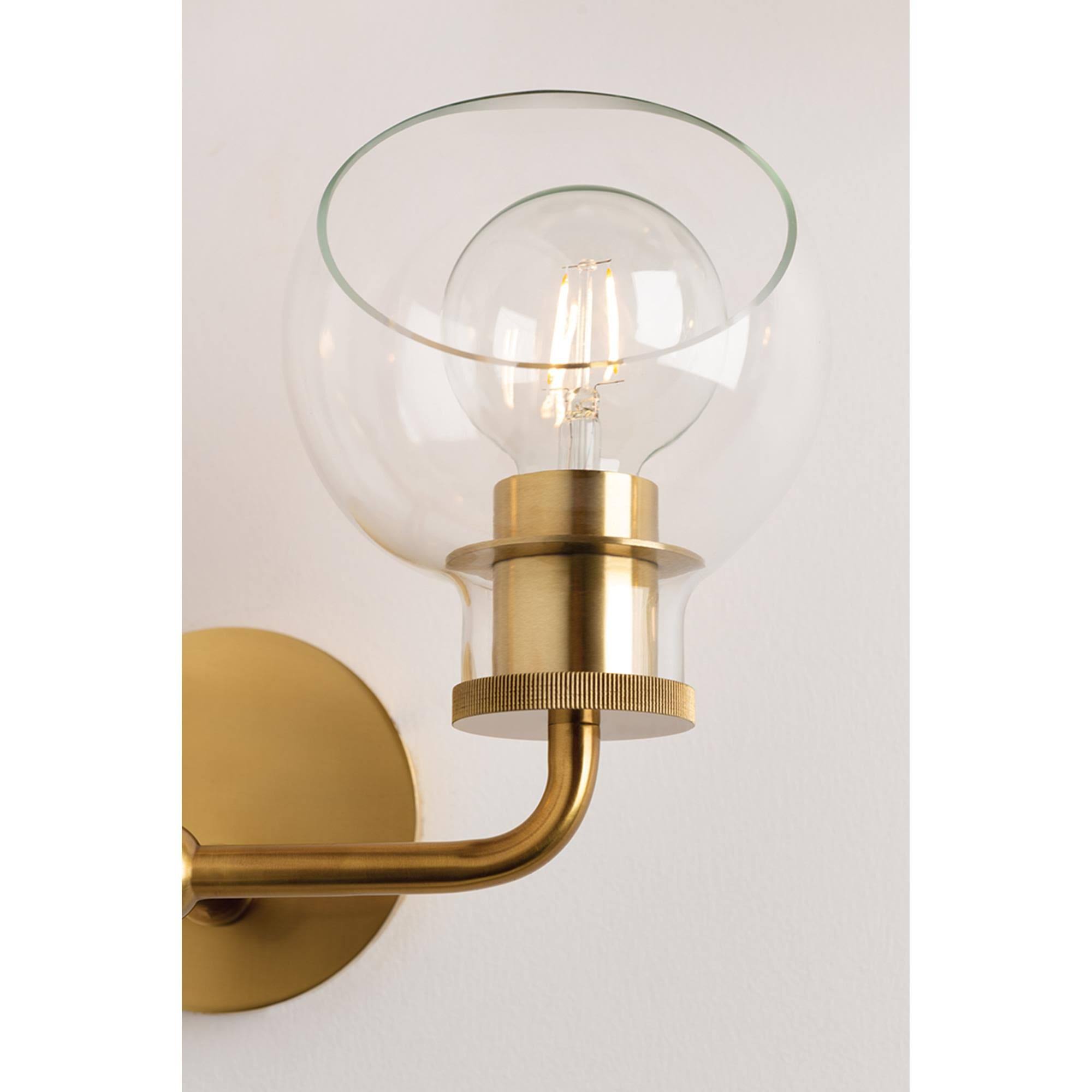 Mitzi H311302-AGB Noelle 2 Light Bath Bracket - Aged Brass