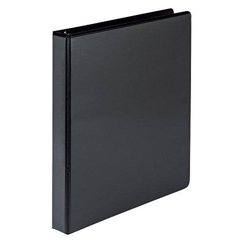 Samsill Economy 3 Ring View Binder 1 inch Round Ring - Black Bulk Binder 24 Pack