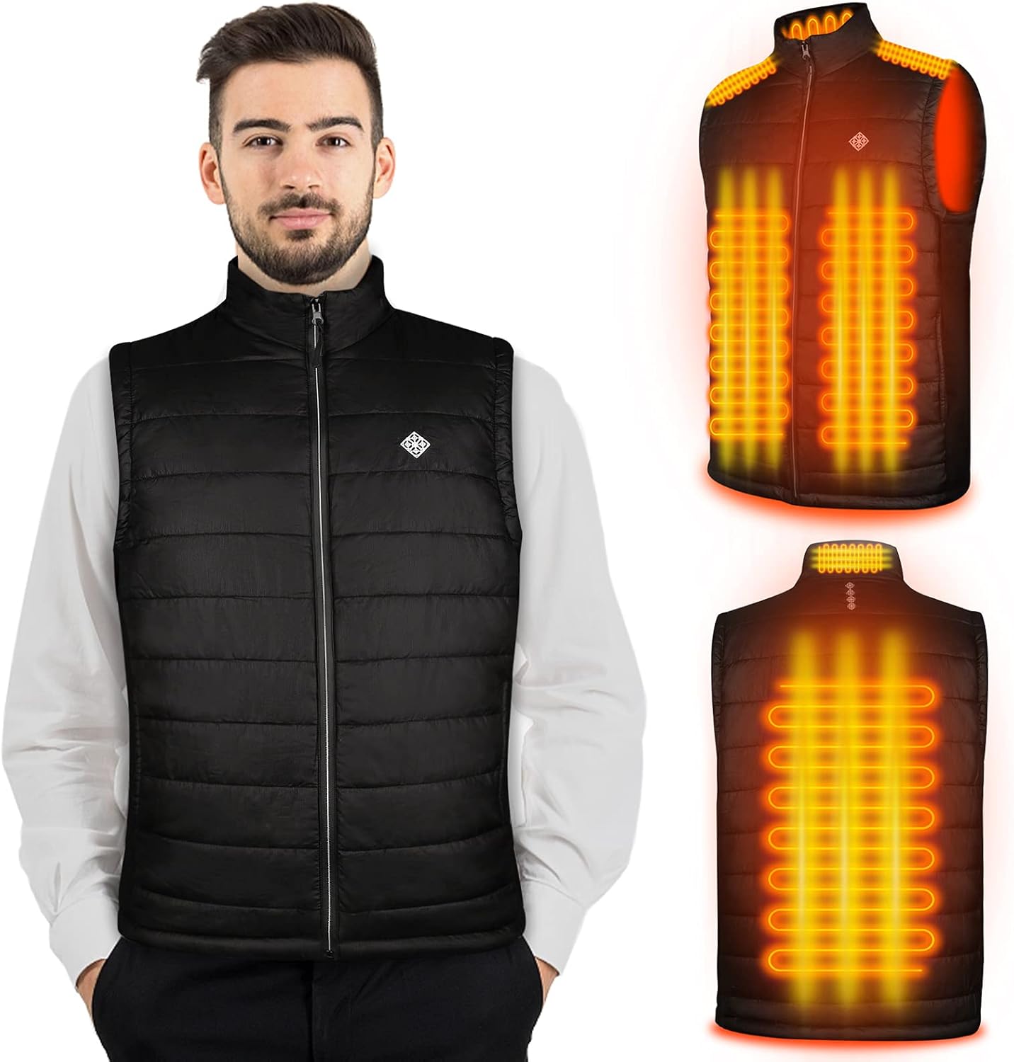 Heated Vest - Electric Heating Coat Heated Jacket Man/Woman Battery Not Included
