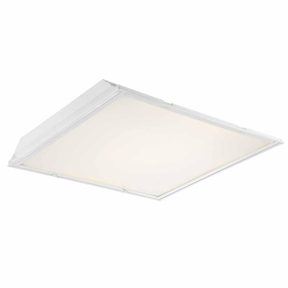 EnviroLite LED Commercial Backlit Troffer, 2x2 ft, 4000K, Grid, White, Dimmable, Integrated LED Included EVTR22BL30WD