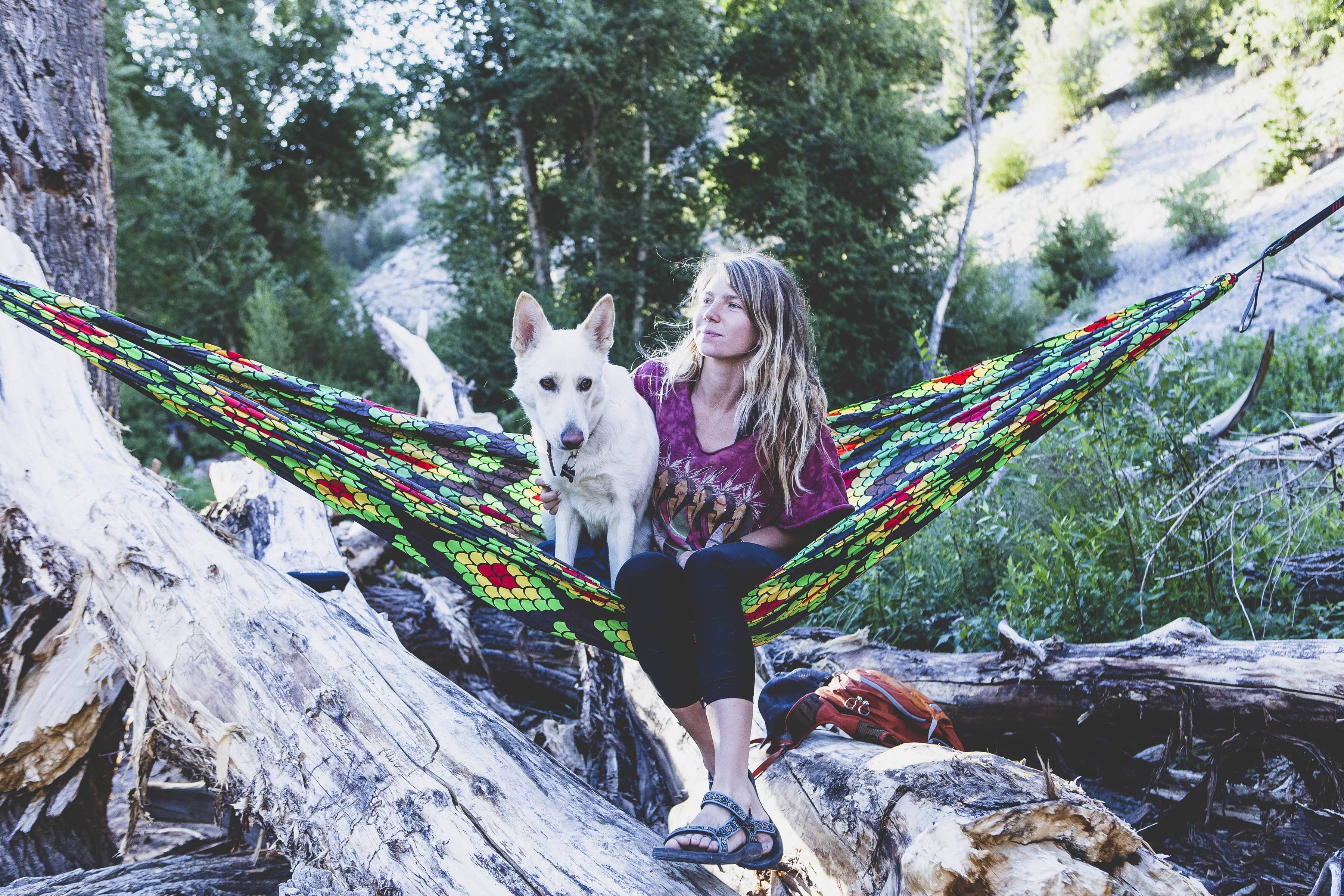 Grand Trunk Double Parachute Nylon Hammock Rasta