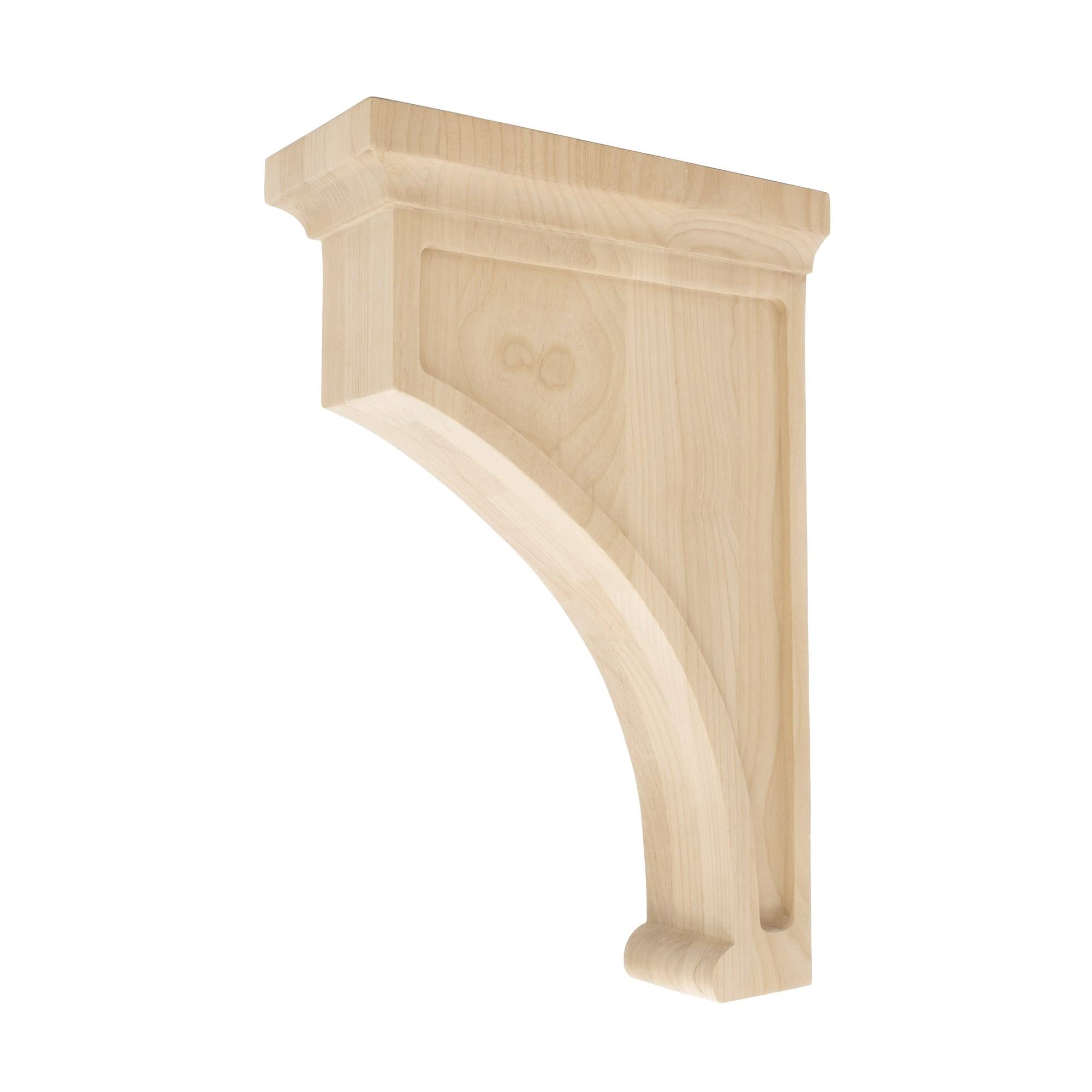 American Pro Decor 5APD10586 Large Plain Bracket Wood Corbel