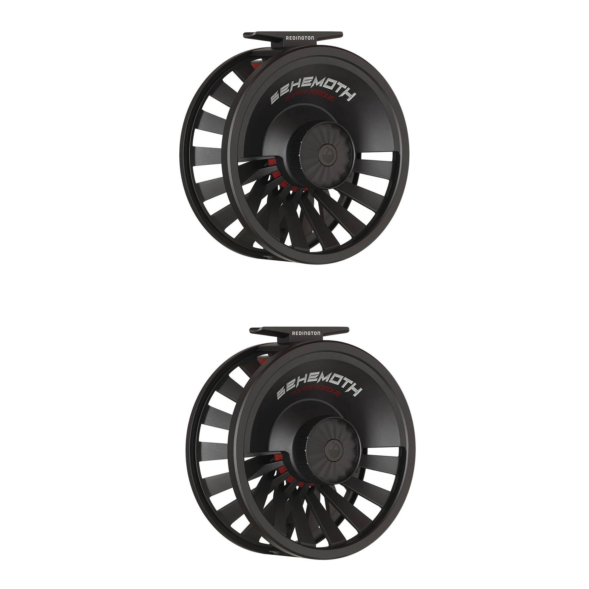 Redington Behemoth Reel 5/6 Heavy Duty Fish Angler Fishing Rod Reel, Black (2 Pack)