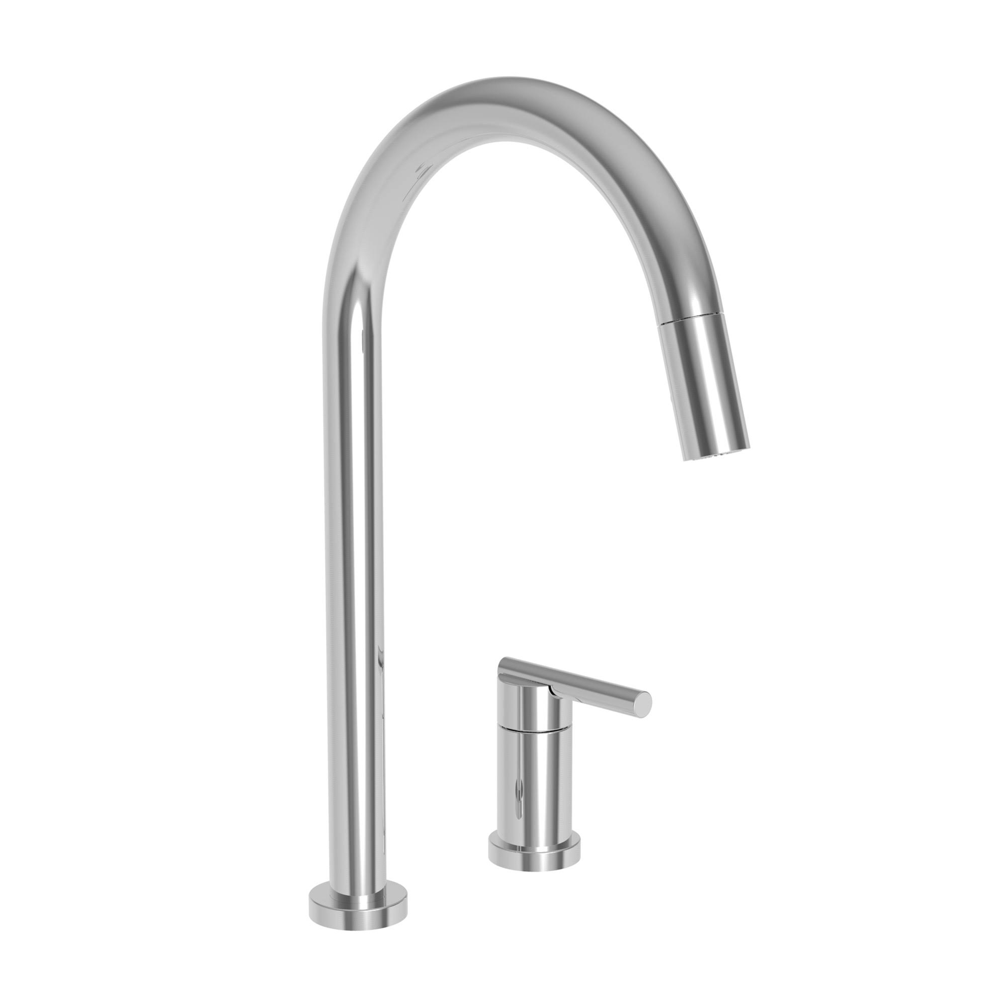 Newport Brass 1500-5123/54 East Linear Pull-Down Kitchen Faucet Gloss Black