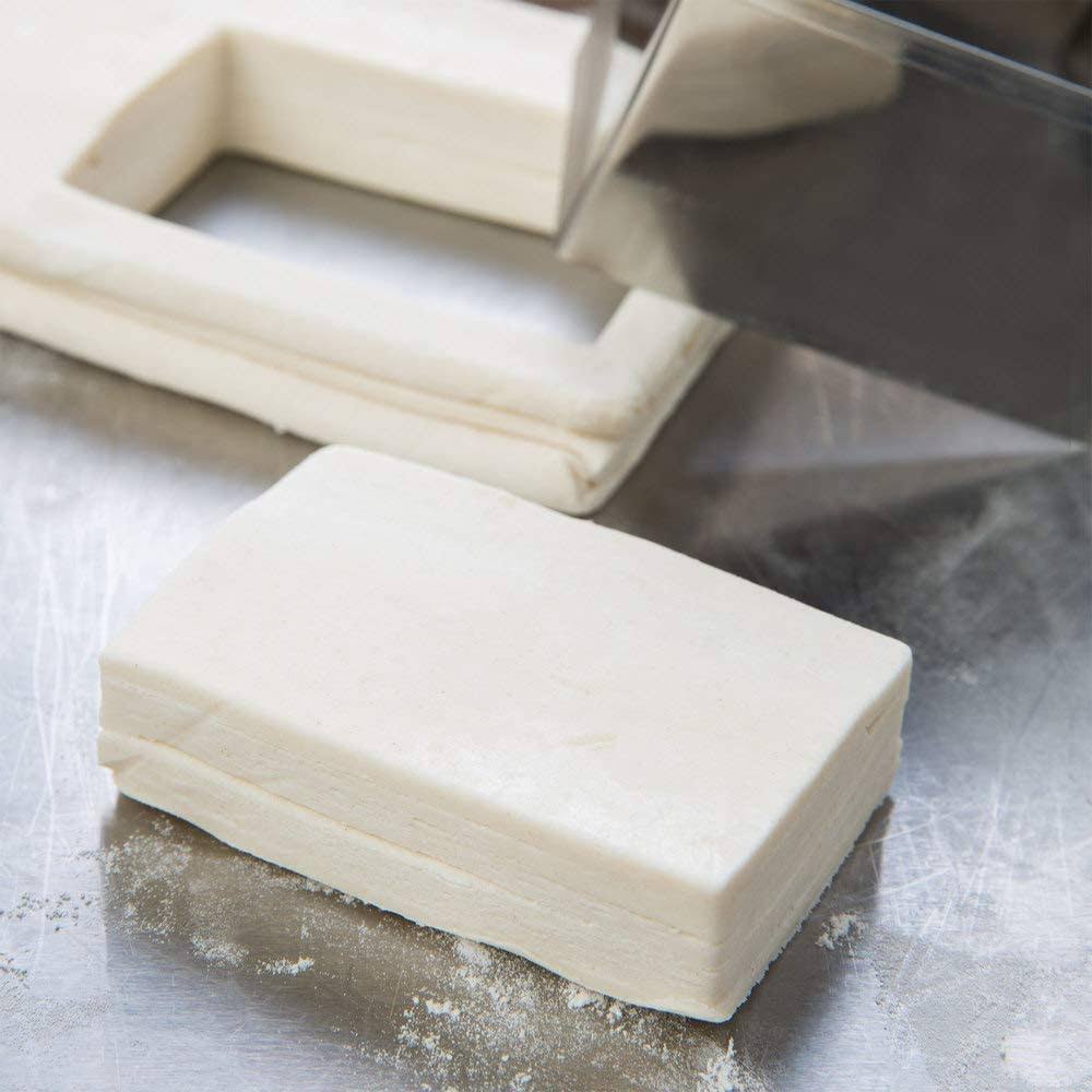 Ateco 5258 Stainless Steel 3 Piece Rectangle Cutter Set, Bakeware (6 Pack)