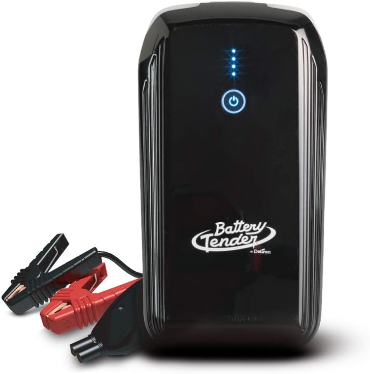 Battery Tender 800 AMP Peak Jump Starter for Up to V8 Engines: Portable Jump Starter for Cars, Pickup Trucks, SUVs, ATVs - 7200mAh Power Pack with USB Device Charger 030-1010-WH
