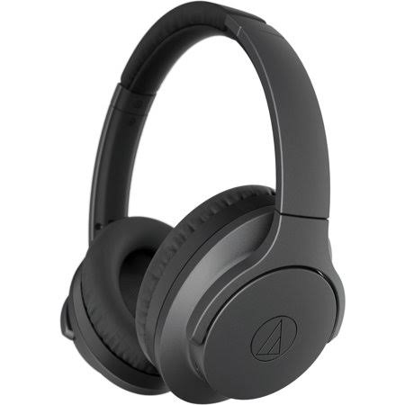 Audio-Technica QuietPoint Wireless Active Noise-Cancelling Headphones, Black