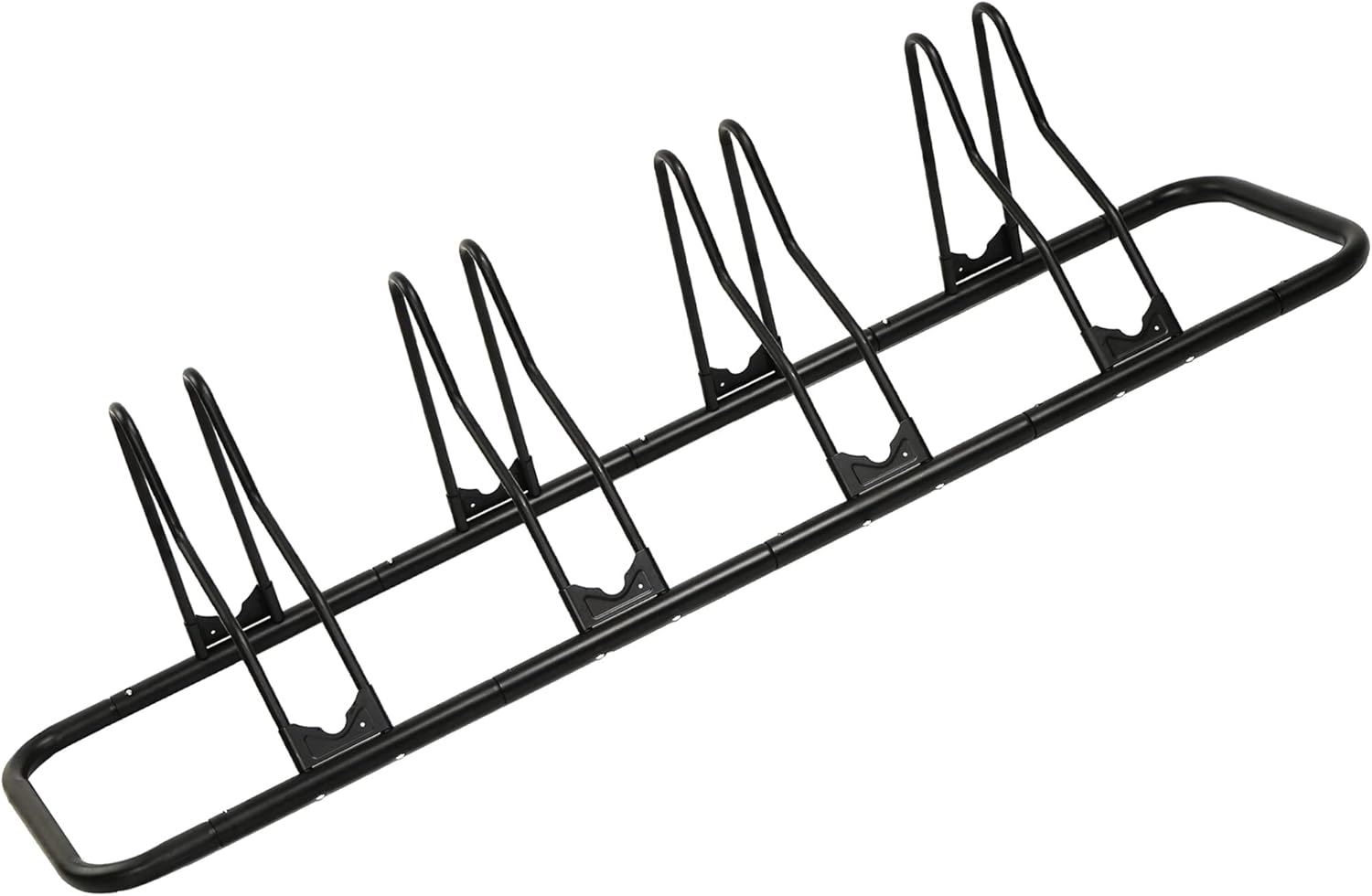 CyclingDeal Bicycle Floor Type Parking Rack Stand - for Mountain MTB and Road Bike Indoor Nook Garage Storage - 4 Bikes Pack of 2