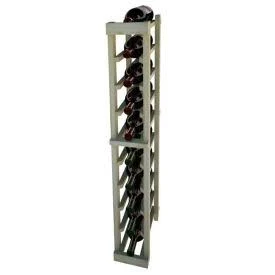 Individual Bottle Wine Rack - 1 Column, 3 ft High - Walnut, Pine