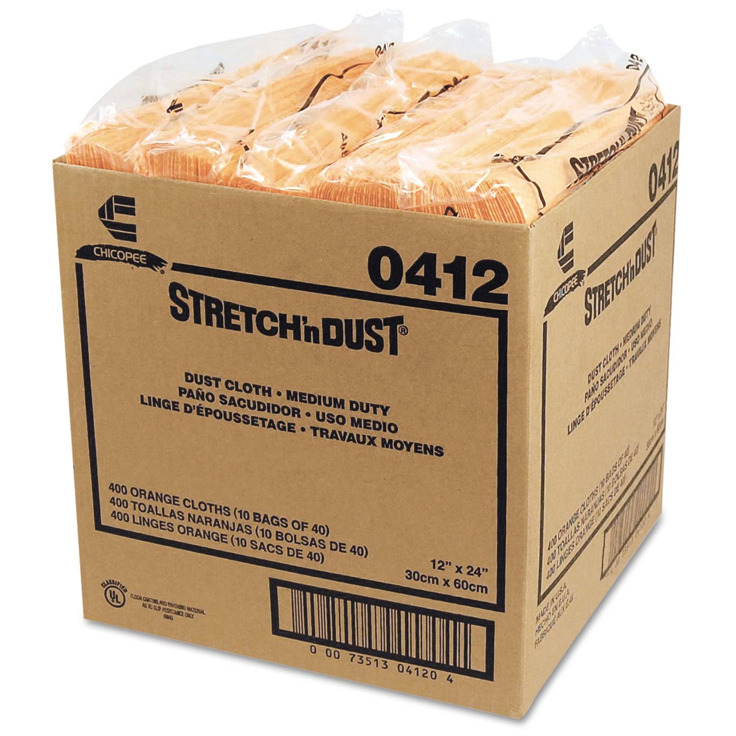Chix Stretch &n Dust Cloths, 11 5/8 x 24, Yellow, 40 Cloths/Pack, 10 Packs/Carton