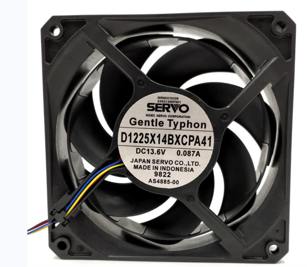 D1225X14BXCPA41 120x120x25mm 13.6V 0.087A 4-Wire Cooling Fan Pack of 2