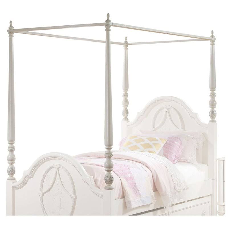 Acme Furniture Dorothy Canopy, Ivory, Twin