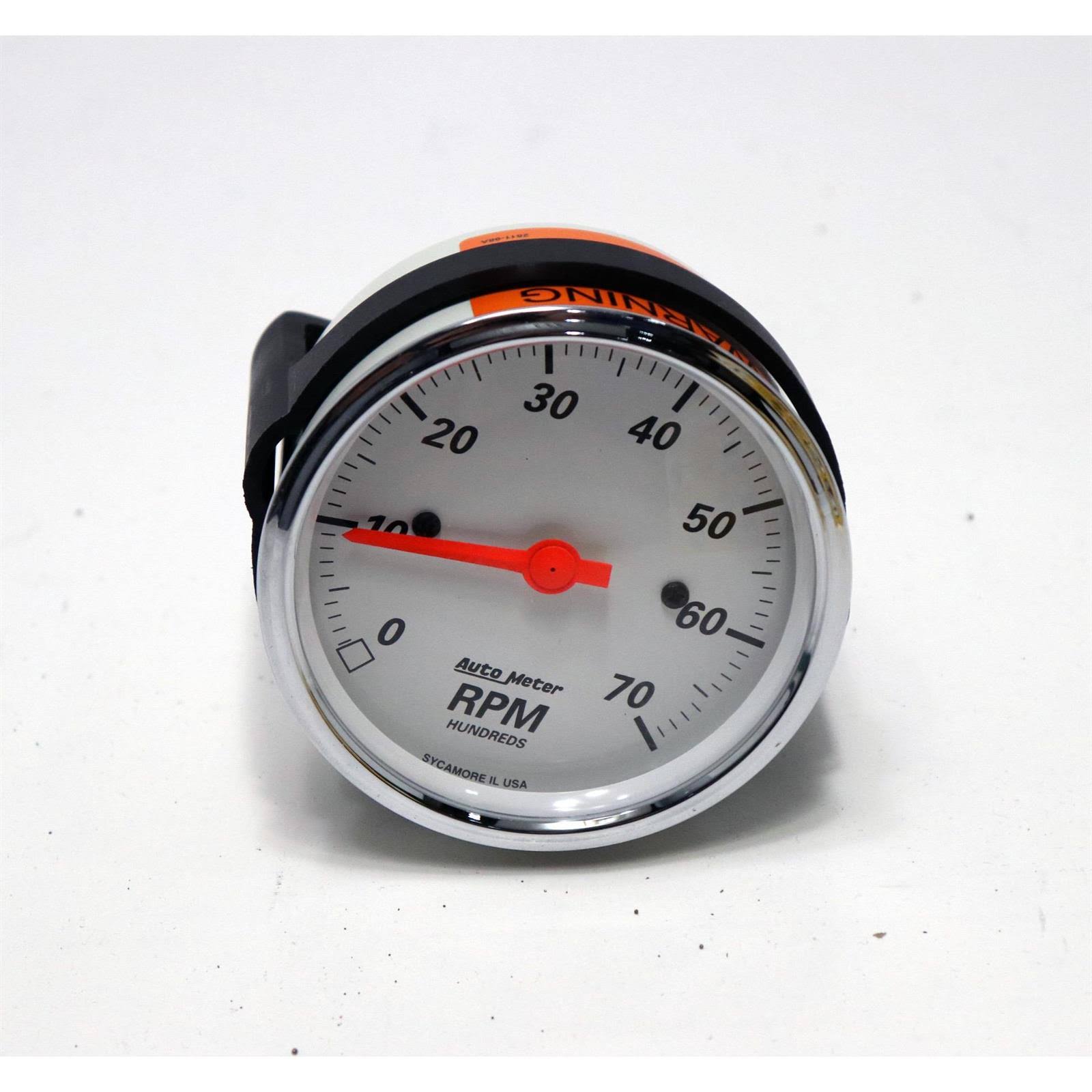 Auto Meter 1398 Arctic White Electric Tachometer