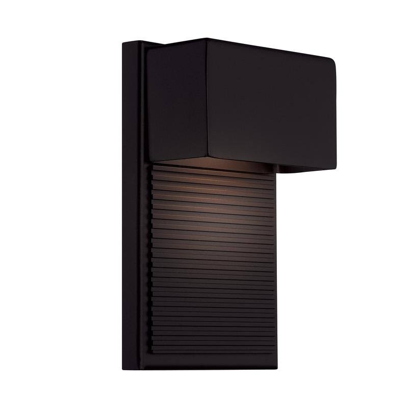 Modern Forms WS-W2312 Hiline 12x22 LED Outdoor Wall Light Black