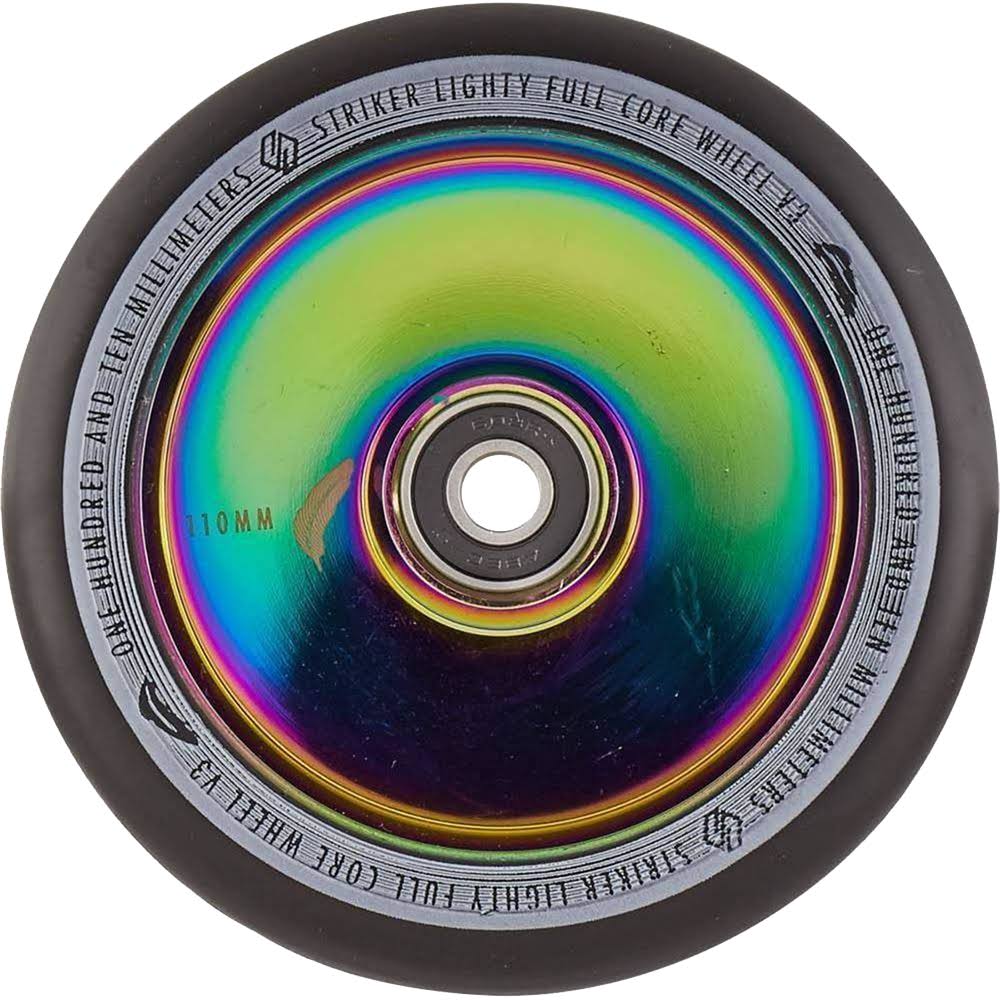 Pro Scooter Wheel Striker Lighty Full Core V3 Black (Rainbow)