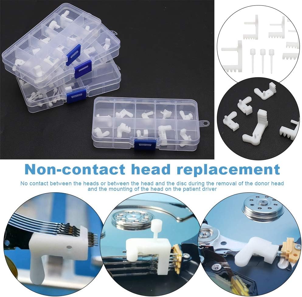 Bewinner Hard Drive Head Replacement Tools Kit,56PCS 2.5/3.5Inch Hard Drive Head Replacement Tools,A Safe and Easy Way to Replace The Heads on Hard Dr