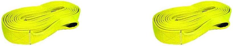 US Cargo Control 3 Inch x 30 Foot 2-ply Recovery Strap w/Cordura Reinforced Eyes - 2 Pack