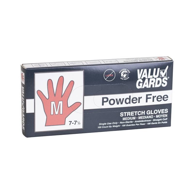 (price/case)valugards 303363292 Glove Stretch Poly Medium 10-100 Each