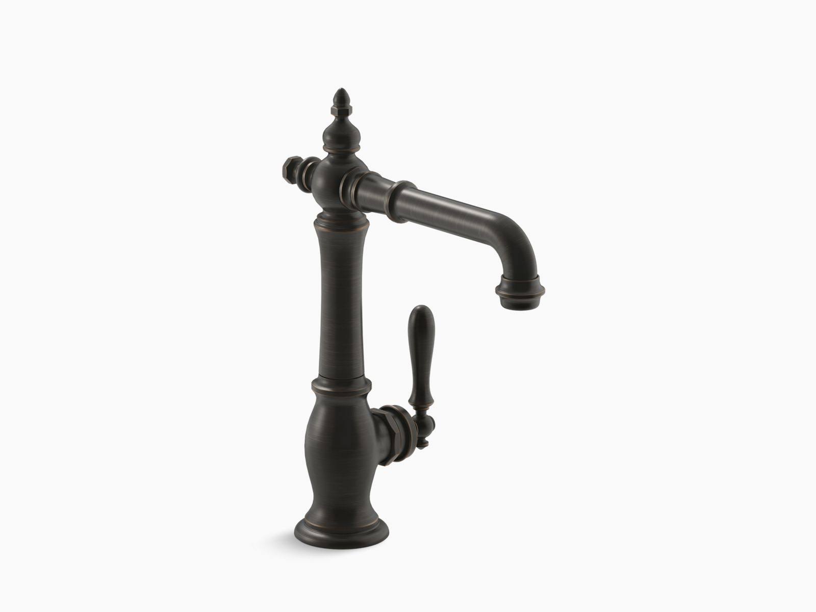 Kohler 99267-2BZ Artifacts Bar Sink Faucet, Victorian Spout Design - Oil-Rubbed Bronze