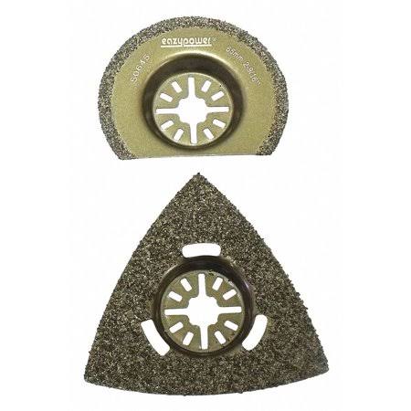 Eazypower Oscillating Tool Accessories, Number of Pieces 2, Carbide Grit - 50618