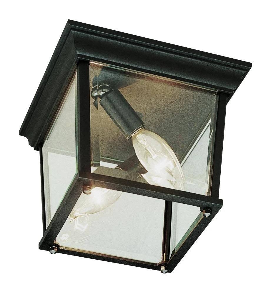 Trans Globe 4905 BC 3 Light Flush-Mount in Black Copper