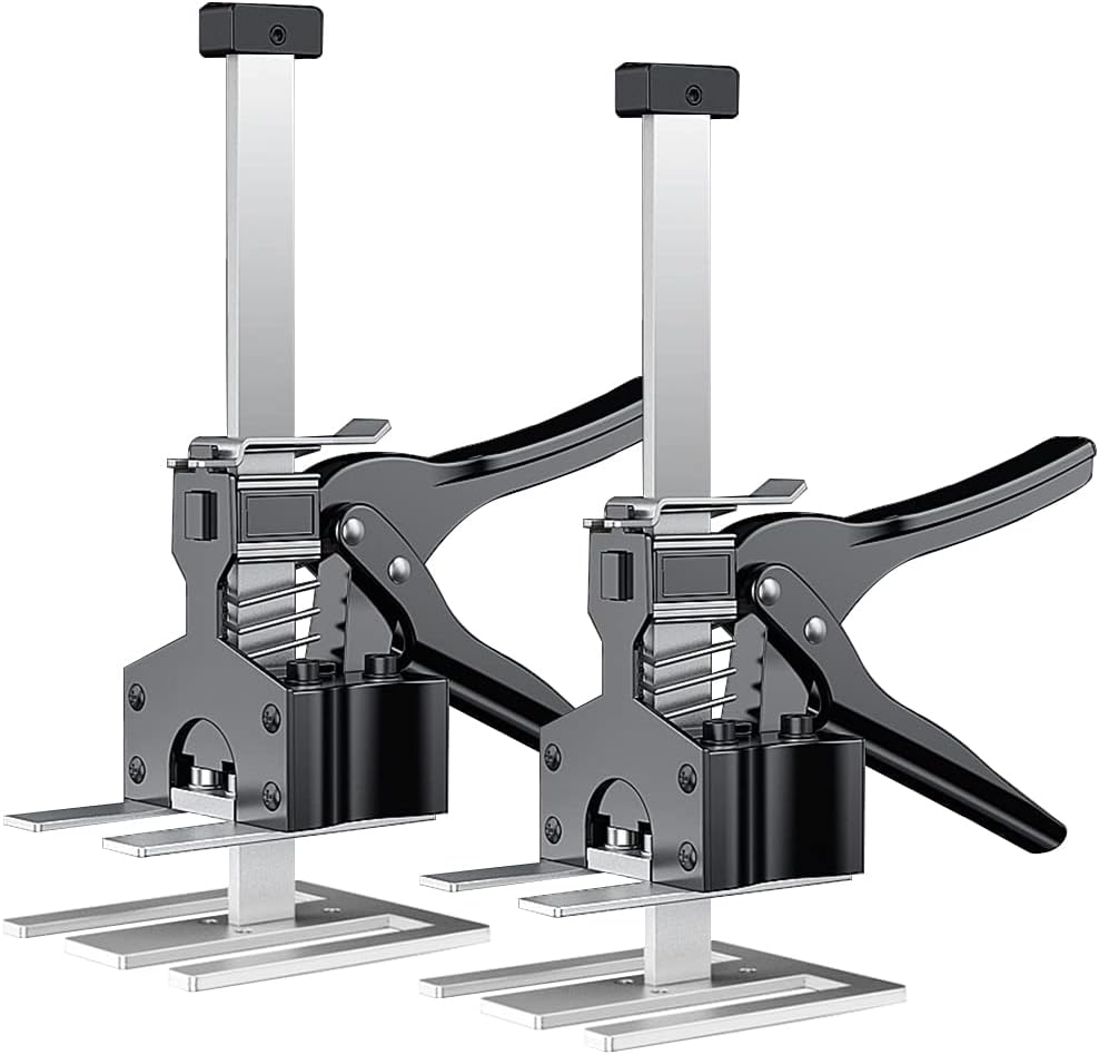 Labor Saving Arm Jack 2 Pack Arm Tool Lift Wall Tile Height Locator Lever Arm Lifter Labor Saving Tool Furniture Door Lifter Jack Hand Jack Lift Pack of 2