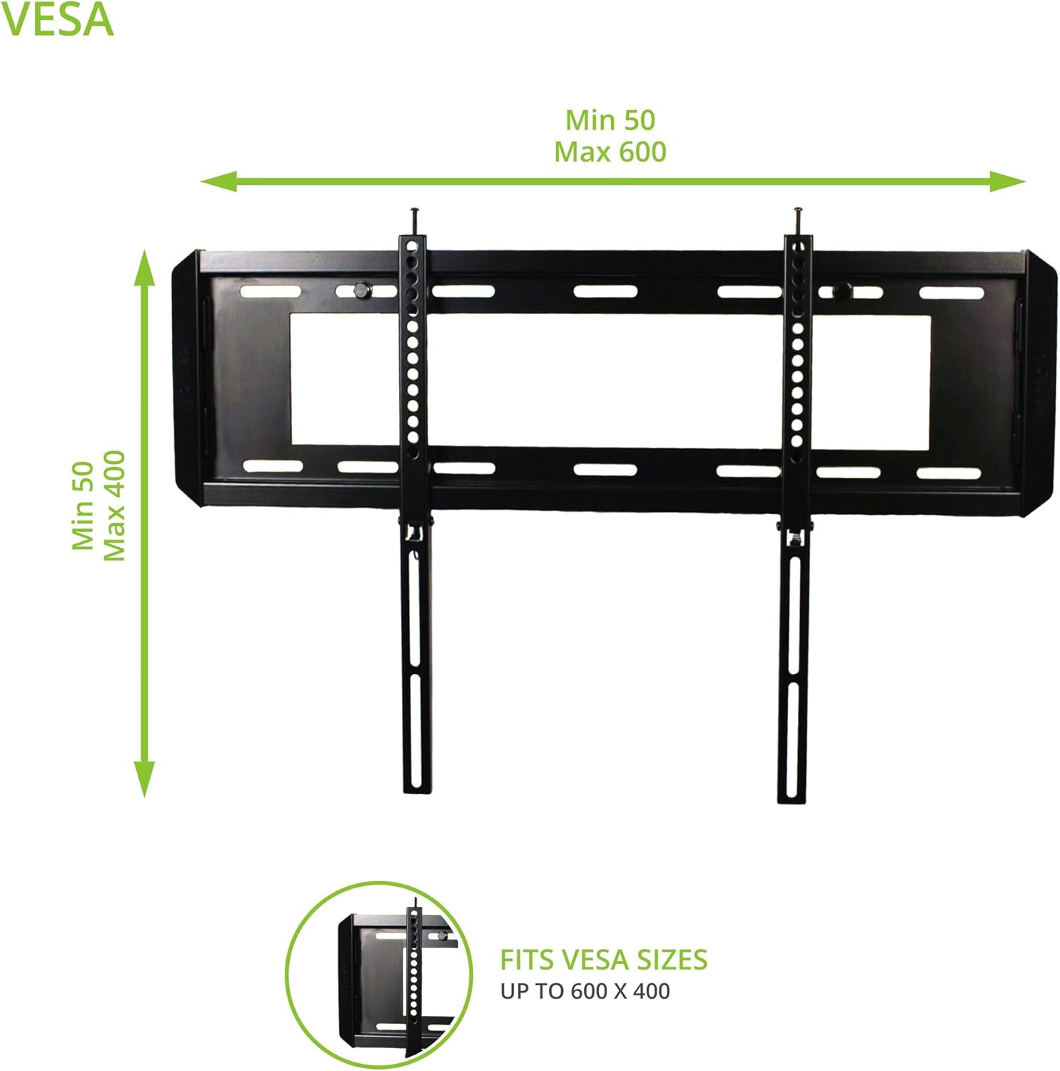 Kanto F3760 Fixed TV Wall Mount for 37-inch to 70-inch TVs Pack of 2