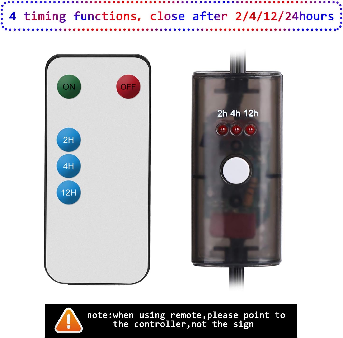 LED Open Sign with Remote, 19x10inches Ultra Bright Electric Light Up Signs for Business, Timing Function, 2 Lighting Modes Flashing & Steady, Advertisement Board for Store, Bar, Hotel, Cafe Pack of 2