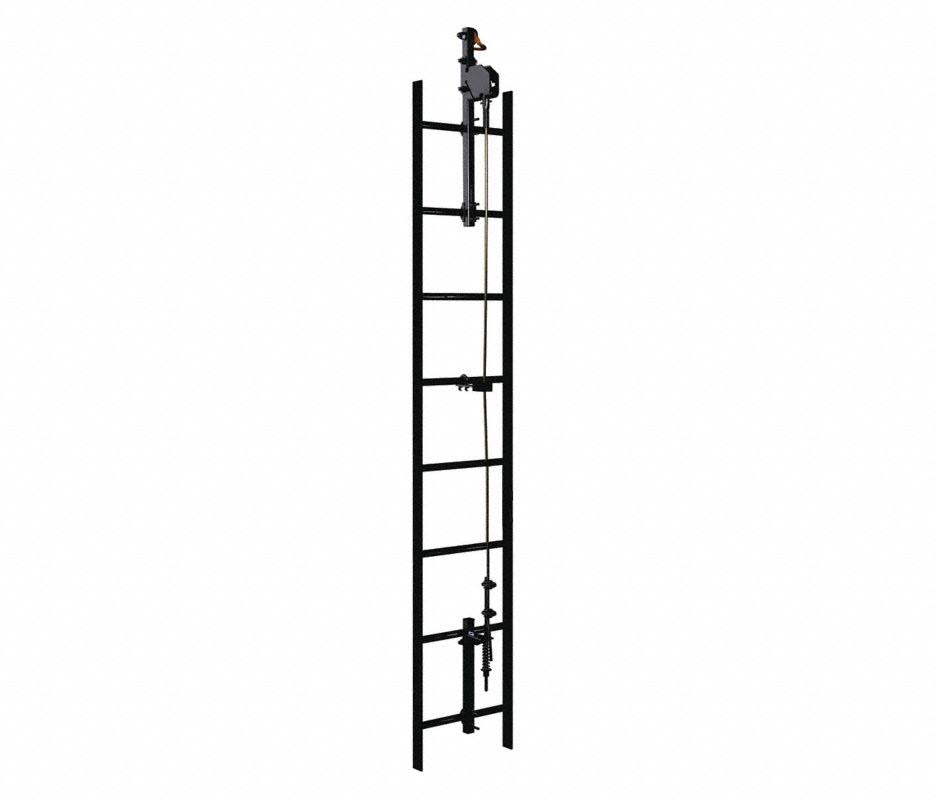 Lad-Saf 6119030 Cable Vertical Safety System, 30 ft, 620 lb Weight Capacity,