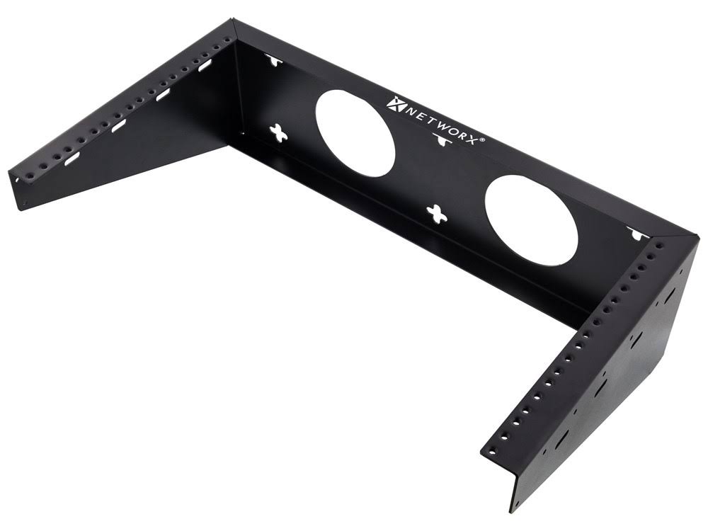 Networx WMB-6UV 6U Vertical Wall Mount Bracket - Black