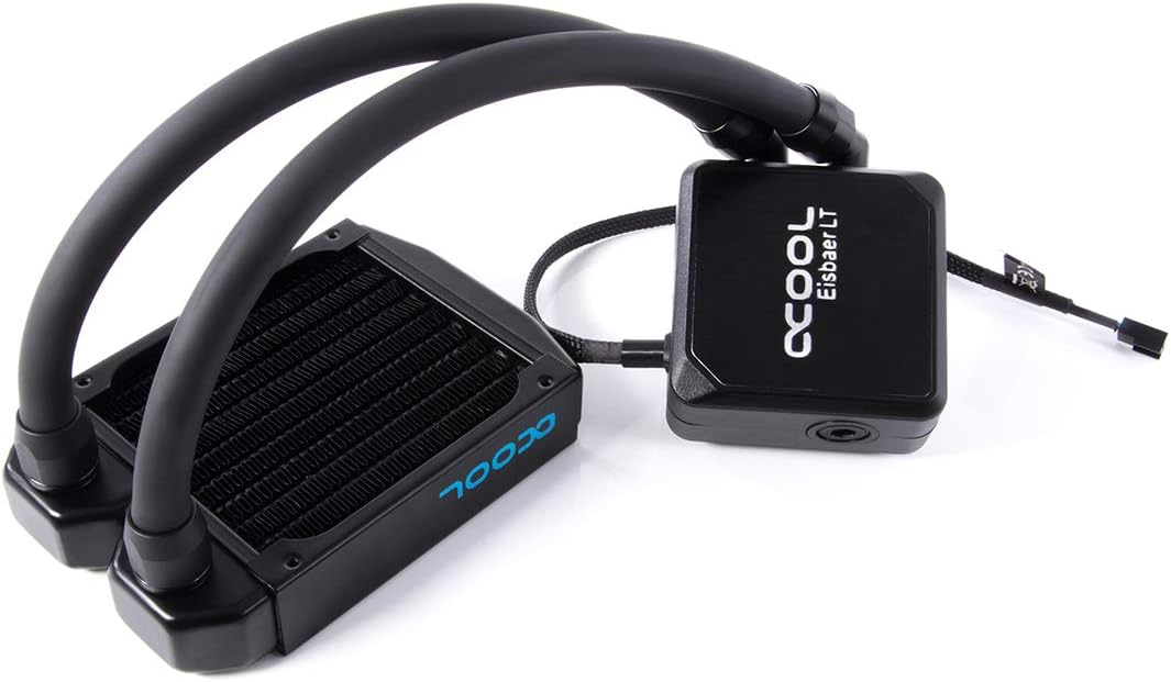 Alphacool Eisbaer LT92 AIO CPU Cooler with 92mm Radiator, Fanless, Black