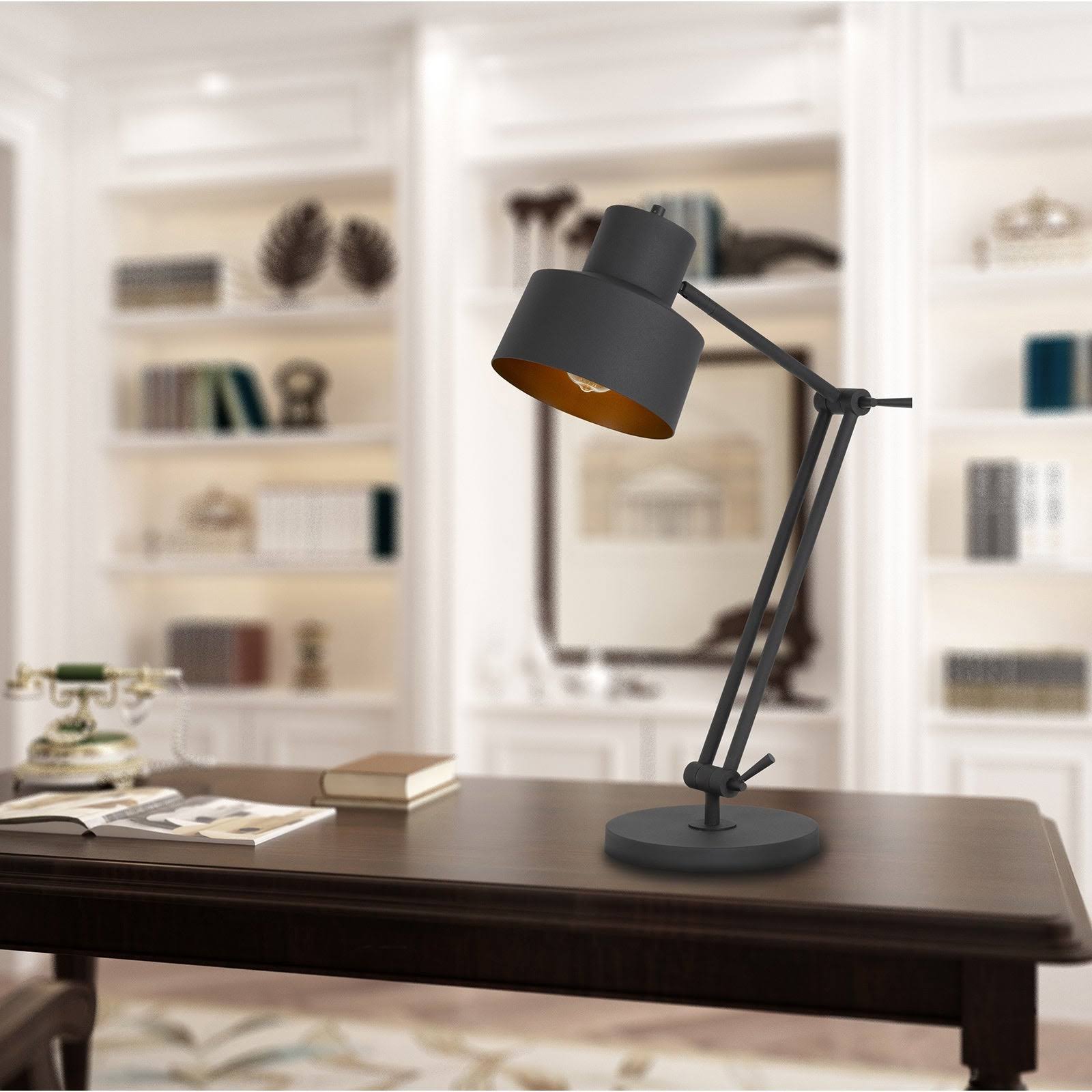 Cal Lighting BO-2966TB Davidson - 1 Light Table Lamp Matte Black