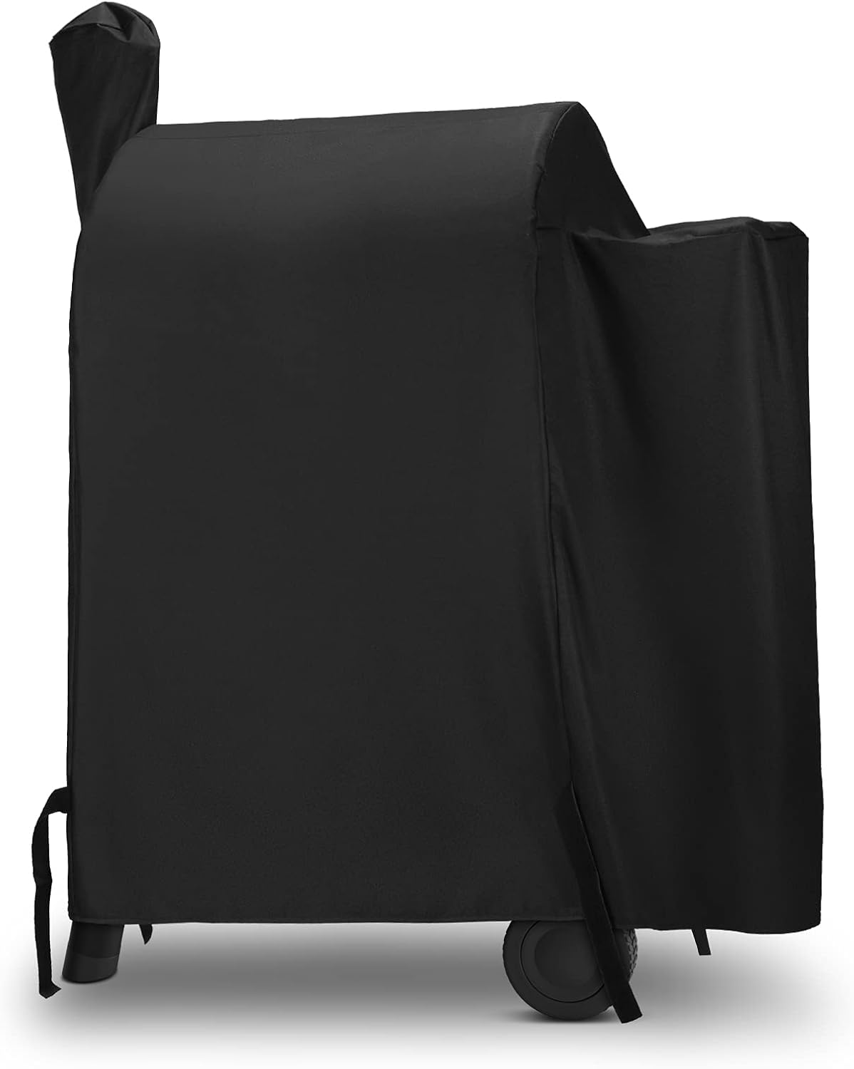 Unicook Pellet Grill Cover, Compatible with Traeger Pro Series 575 Grill, Z Grill and More, Heavy Duty Waterproof Full Length BBQ Grill Cover, Fade and UV Resistant Pellet Smoker Cover, Black Pack of 2