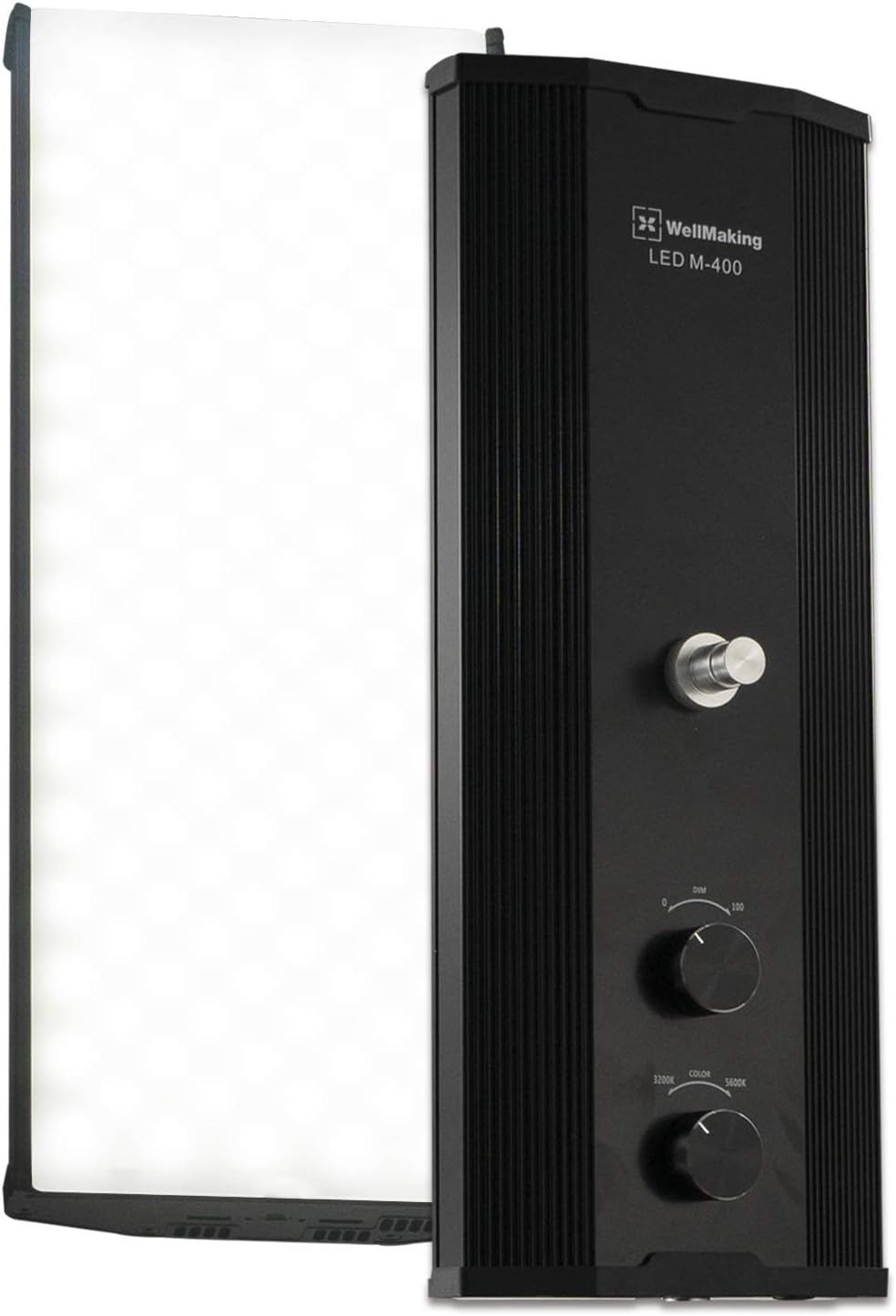 WELLMAKING 80W Panel LED Video Light Photography Lighting, CRI 96+Bi-Color 3200K-5600K Video Studio Lighting with Adjustable Brightness for Camera Video YouTube Product Portrait Live Stream Pack of 2