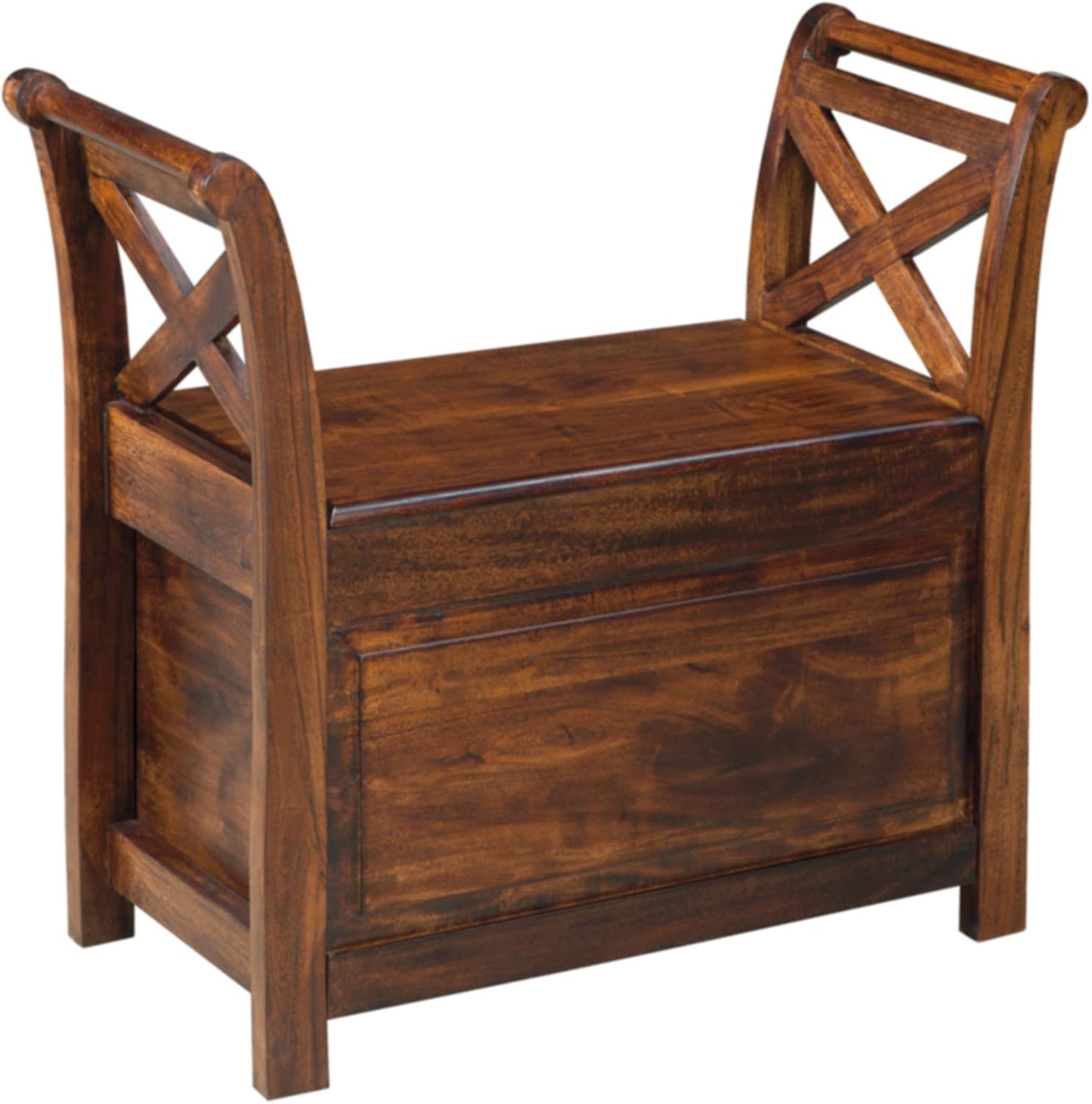 Signature Design by Ashley T800-112 Accent Bench, Warm Brown