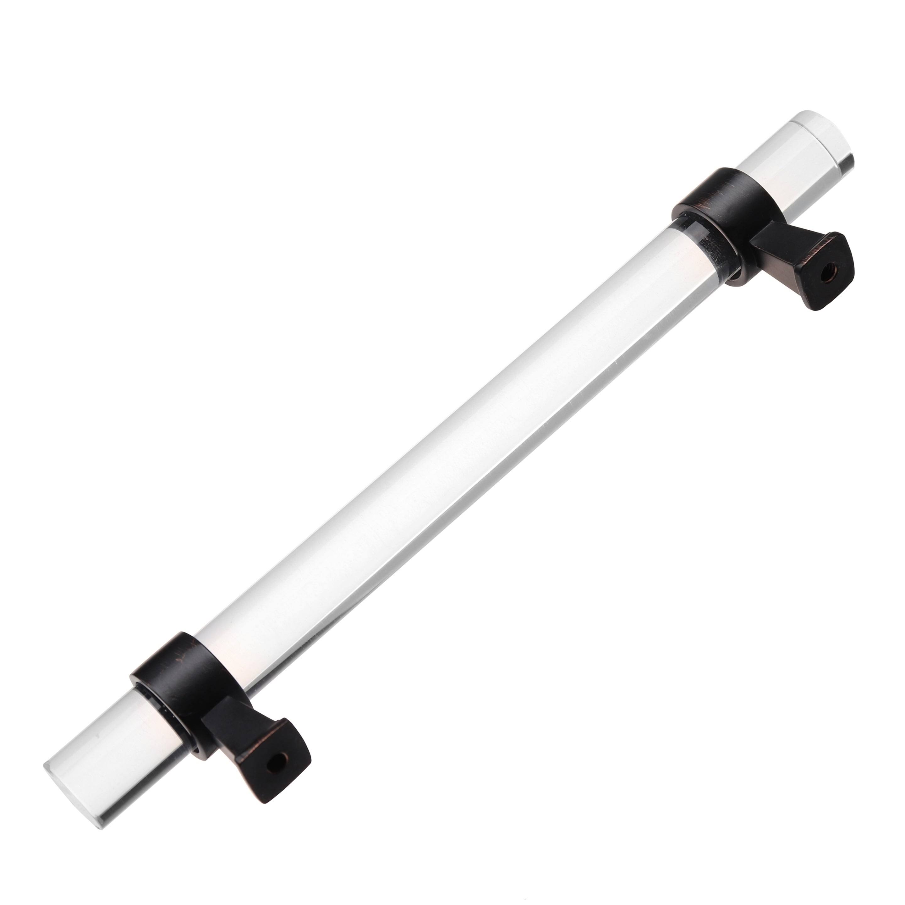 GlideRite 25-Pack 5-Inch Center to Center Acrylic Cabinet Pull (Clear)