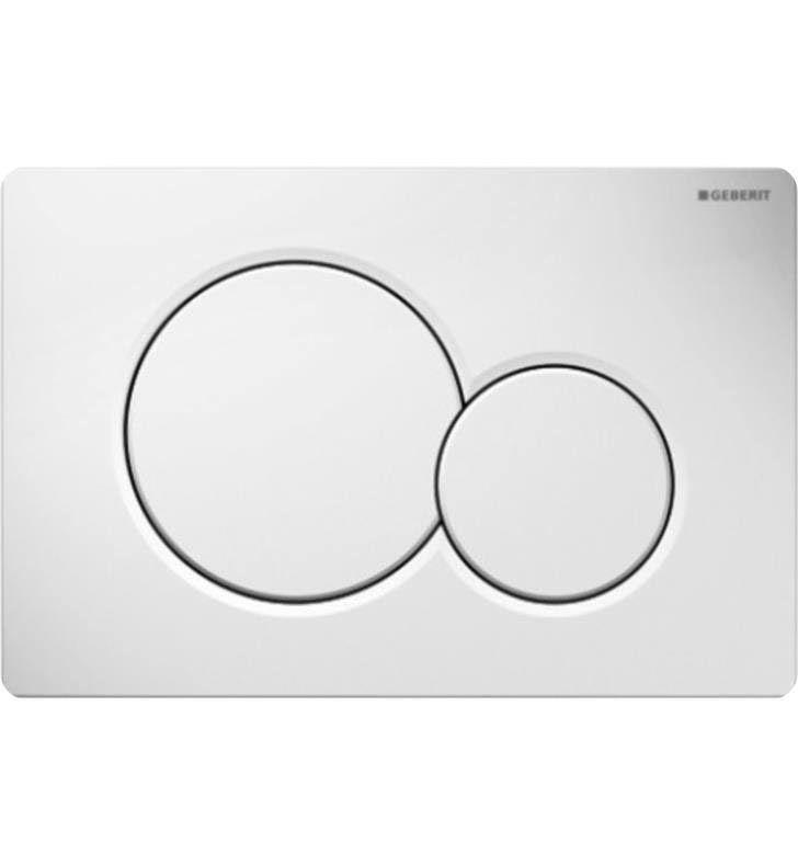 Geberit 115.770.11.5 Sigma01 Dual Flush Actuator Plate, Alpine White