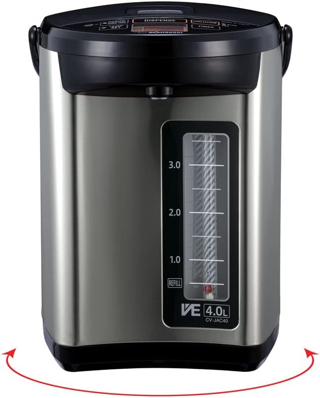 Zojirushi CV-JAC50XB Water Boiler & Warmer, 5.0-Liter, Stainless Black