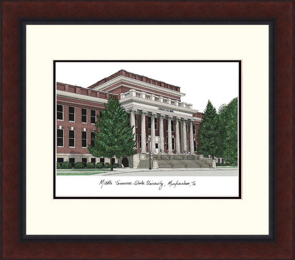 Campus Images Middle Tennessee State Legacy Alumnus Framed Lithograph TN999LR