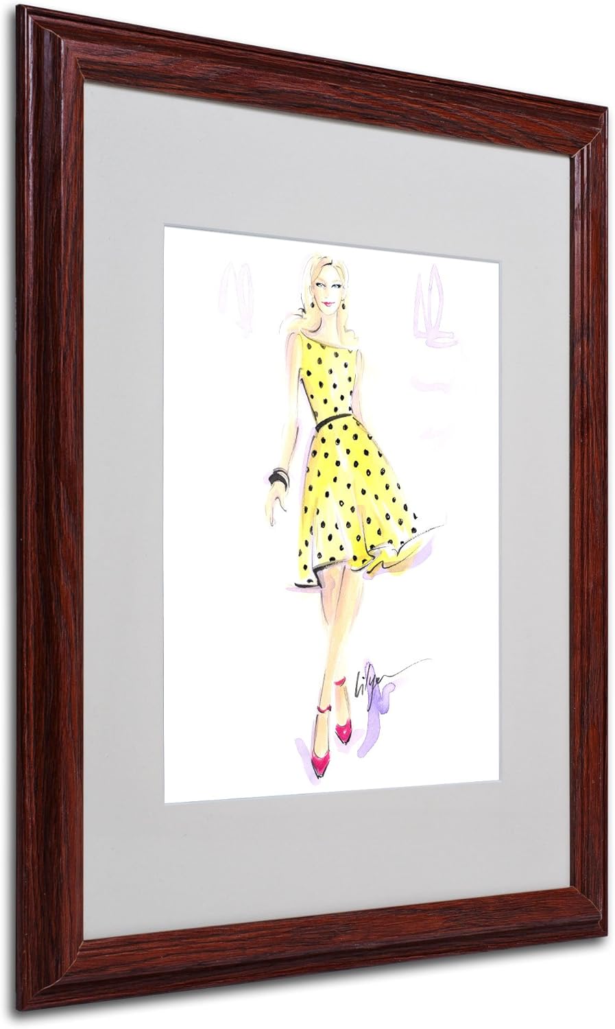 Sunny Day Dreaming by Jennifer Lilya, White Matte, Wood Frame 16x20-Inch Pack of 2