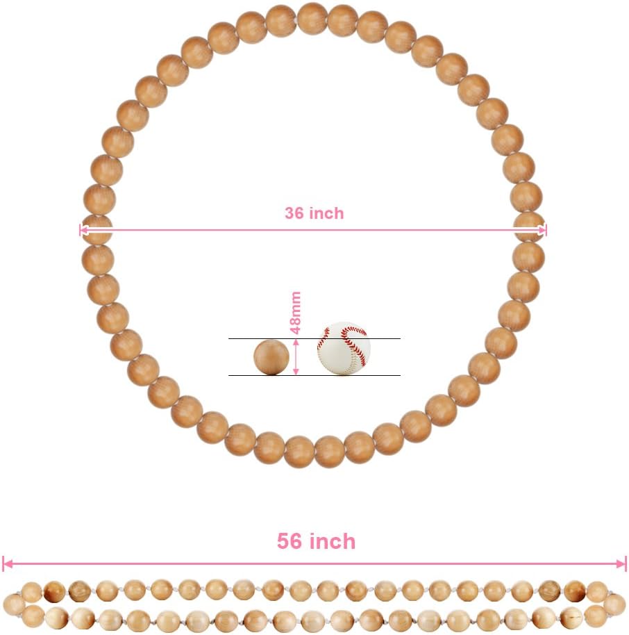 Wooden Hula Weighted Exercise Hoop for Fitness Pack of 2