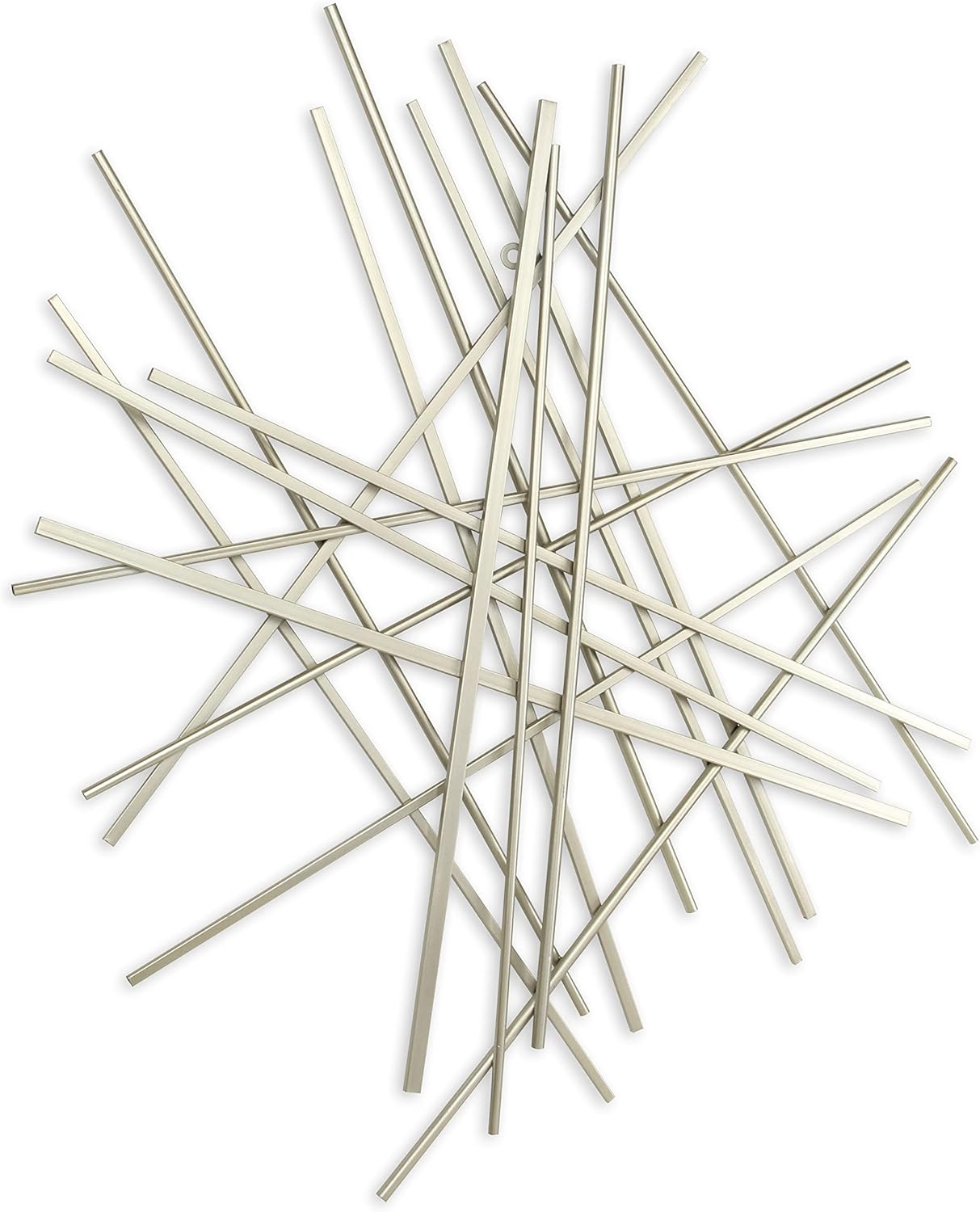 Cheung's Abstract, Silver bar and Panel Wall Piece Metal D&eacute;cor