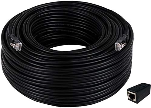 Night Owl 100 ft. Video, Power and Audio CAT-5E Ethernet Extension Cable with Ethernet Coupler (1-Pack) Pack of 2