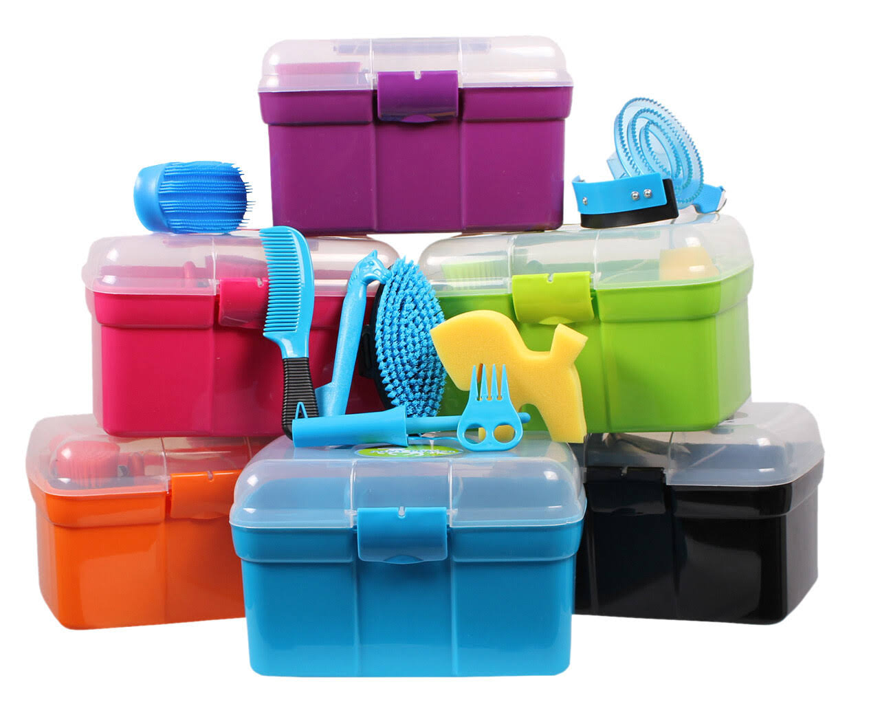 QHP Pony Power Grooming Box - Black