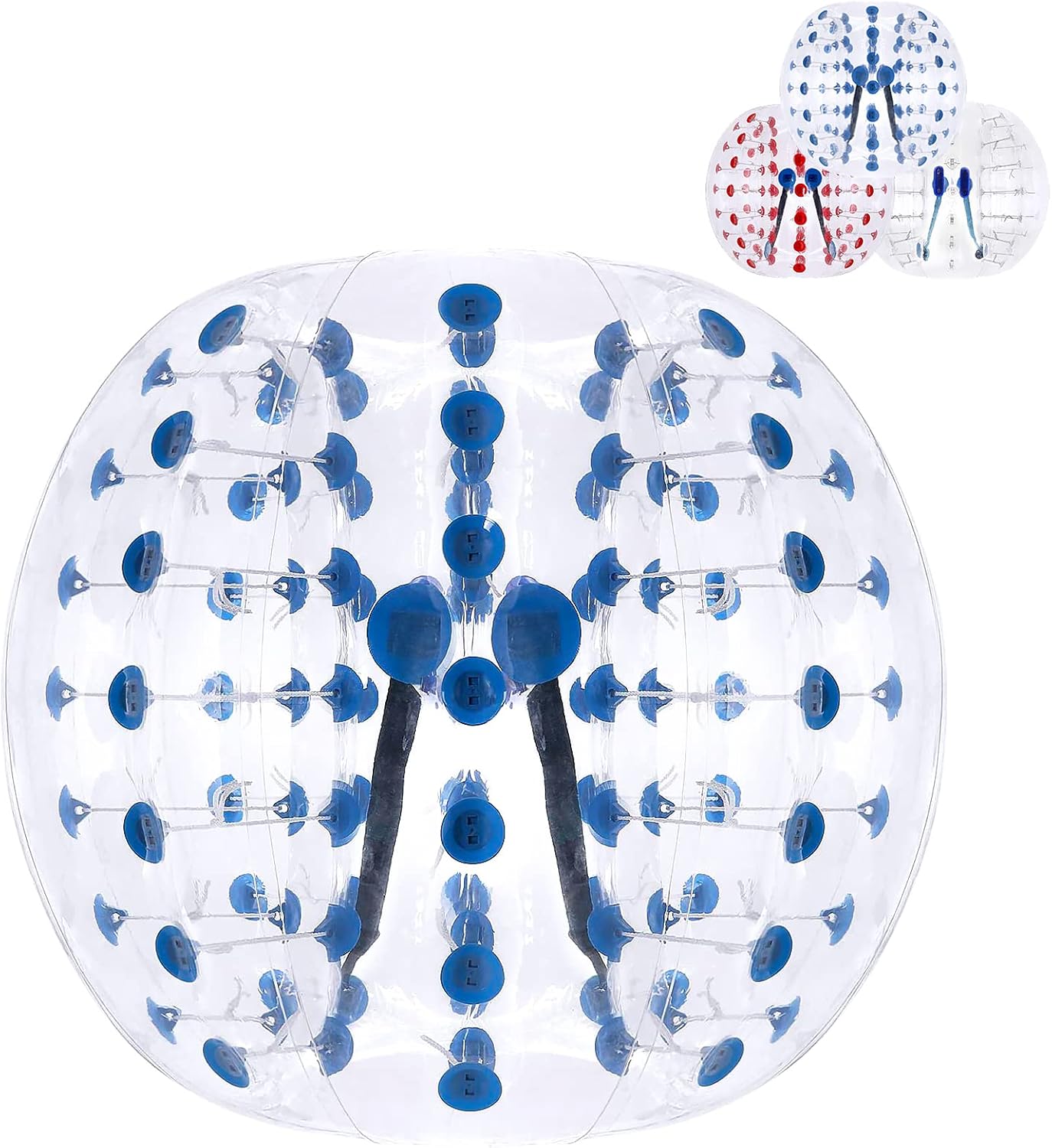 AthLike 5FT(1.5M) Dia Inflatable Bumper Bubble Soccer Balls for Kids/Adults, Body Zorb Ball, Playground Inflate Balls, Giant Human Hamster Ball for Yard, Park, Beach, Playing Center, PVC, 1 Pack